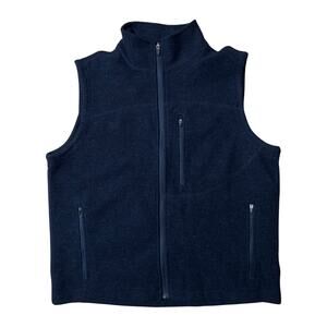 I.Bex Men's Blue Shak Vest Merino Wool  Size M